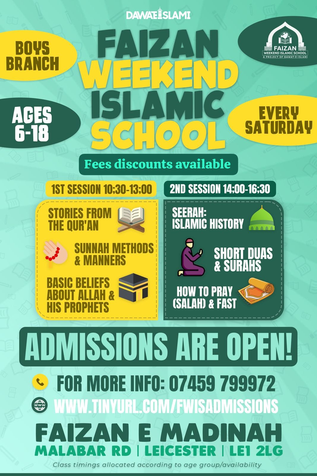 Faizan Weekend School Poster